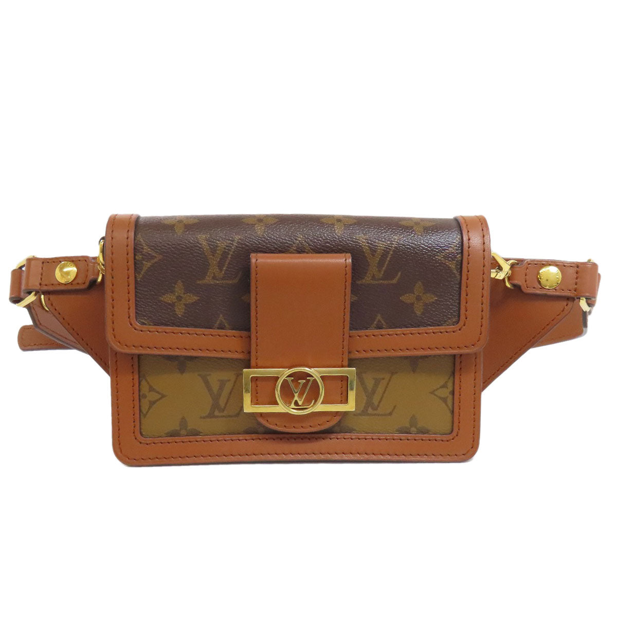 LOUIS VUITTON M44586 Bum bag Daufine body bag Monogram reverse Ladies [Used]