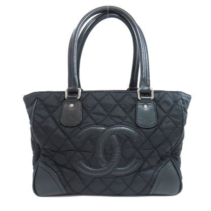 シャネル パリ ニューヨーク シルバー金具 トートバッグ ナイロン素材 レディース 【中古】【CHANEL】
