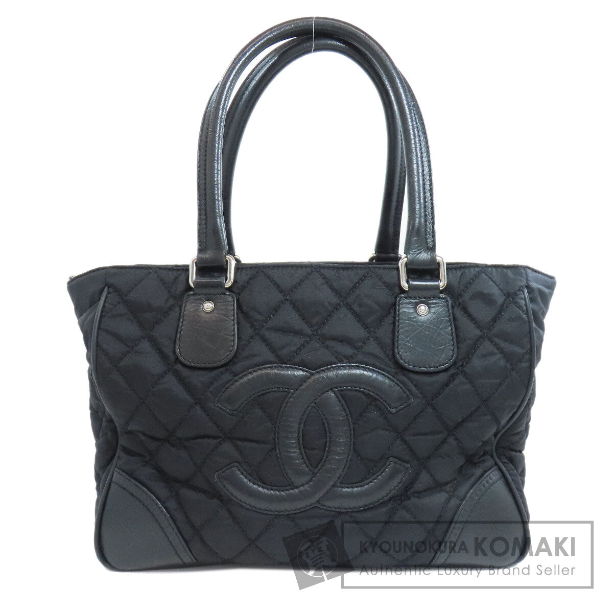 シャネル パリ ニューヨーク シルバー金具 トートバッグ ナイロン素材 レディース 【中古】【CHANEL】