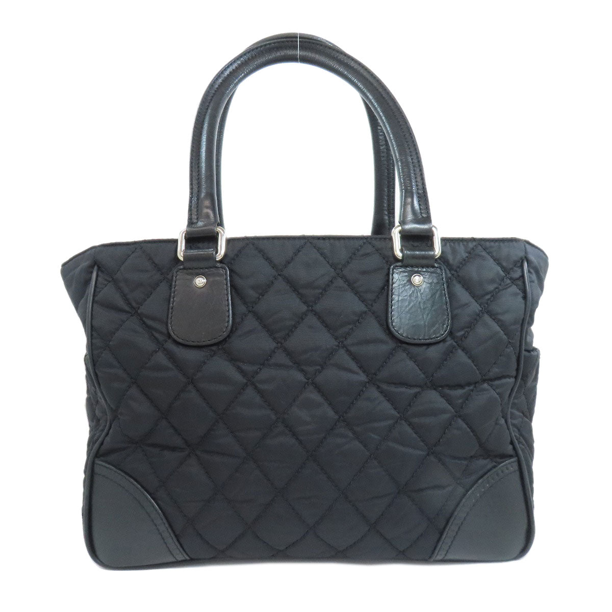 シャネル パリ ニューヨーク シルバー金具 トートバッグ ナイロン素材 レディース 【中古】【CHANEL】