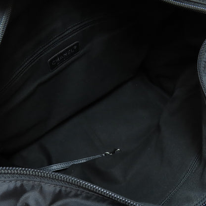 シャネル パリ ニューヨーク シルバー金具 トートバッグ ナイロン素材 レディース 【中古】【CHANEL】