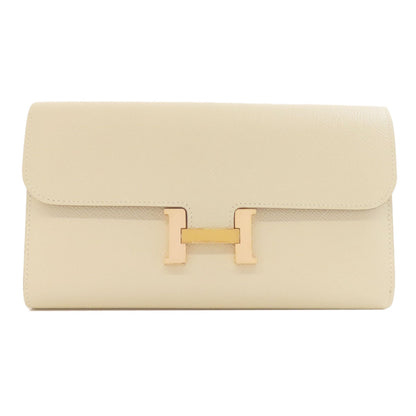 HERMES   Long wallet (with coin pocket) Constance Long Wallet GoldHardware Epsom Ladies