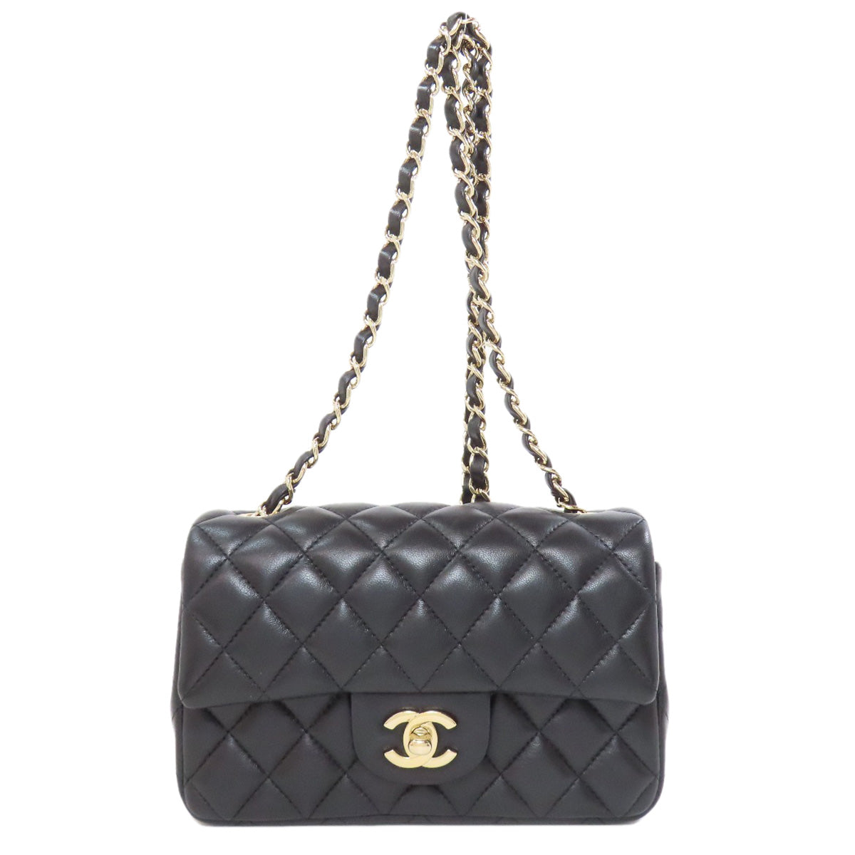 CHANEL Matelasse GoldHardware Shoulder Bag Lambskin Ladies [Used]