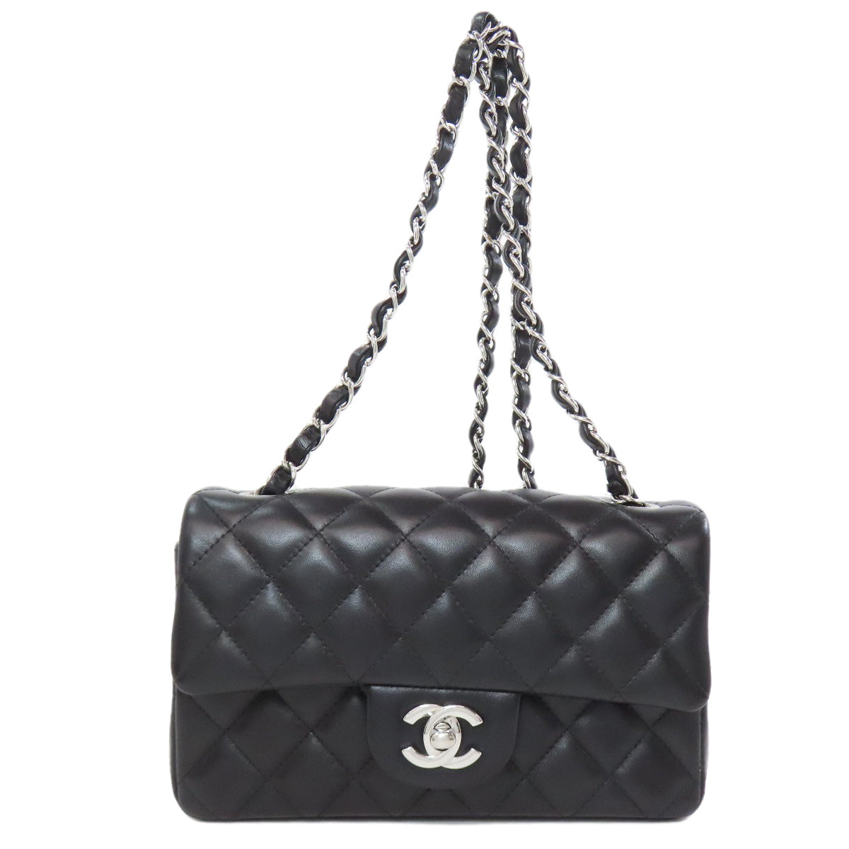 CHANEL   Shoulder Bag Matelasse SilverHardware Lambskin Ladies