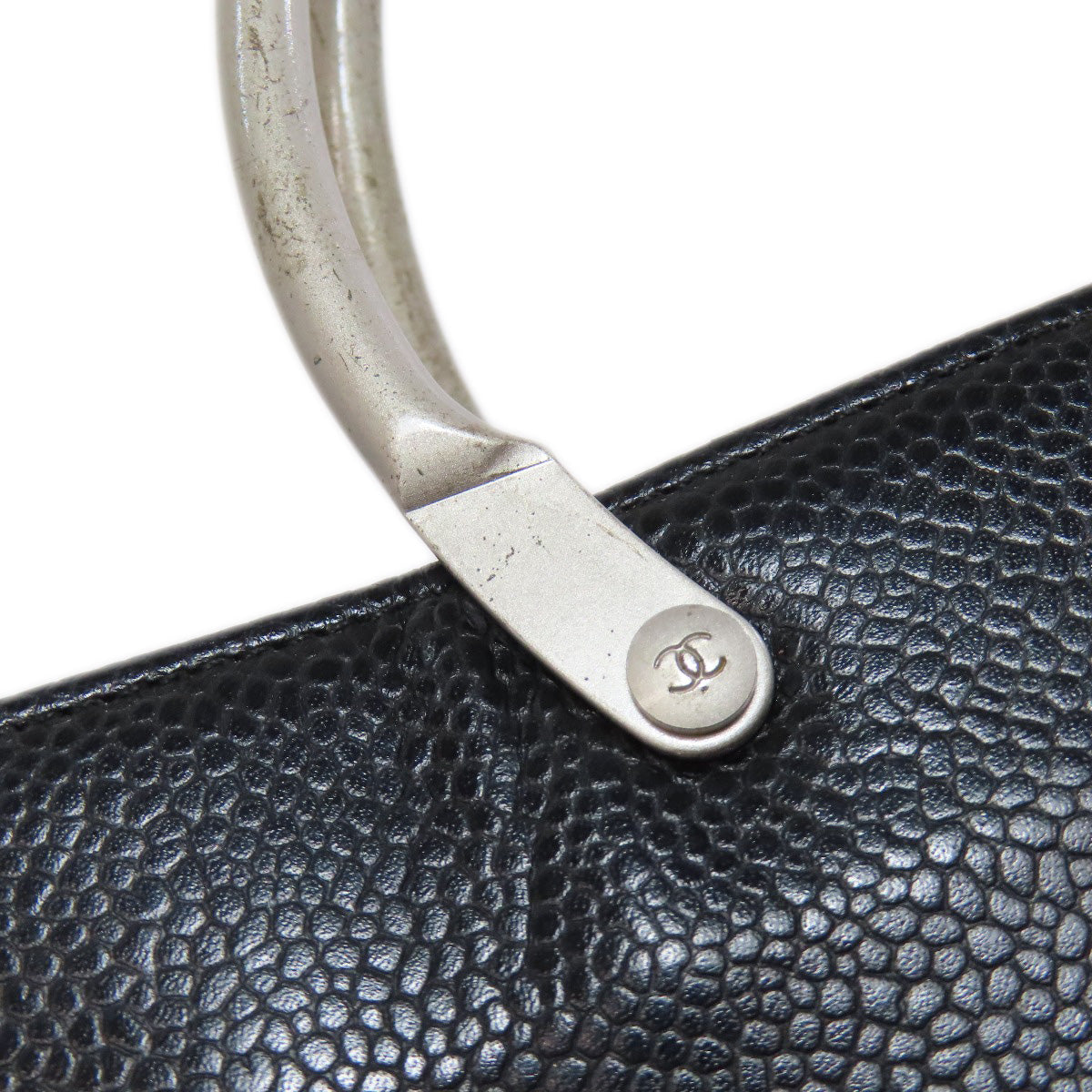CHANEL COCO Mark Handbag Grained Calfskin Skin Ladies [Used]