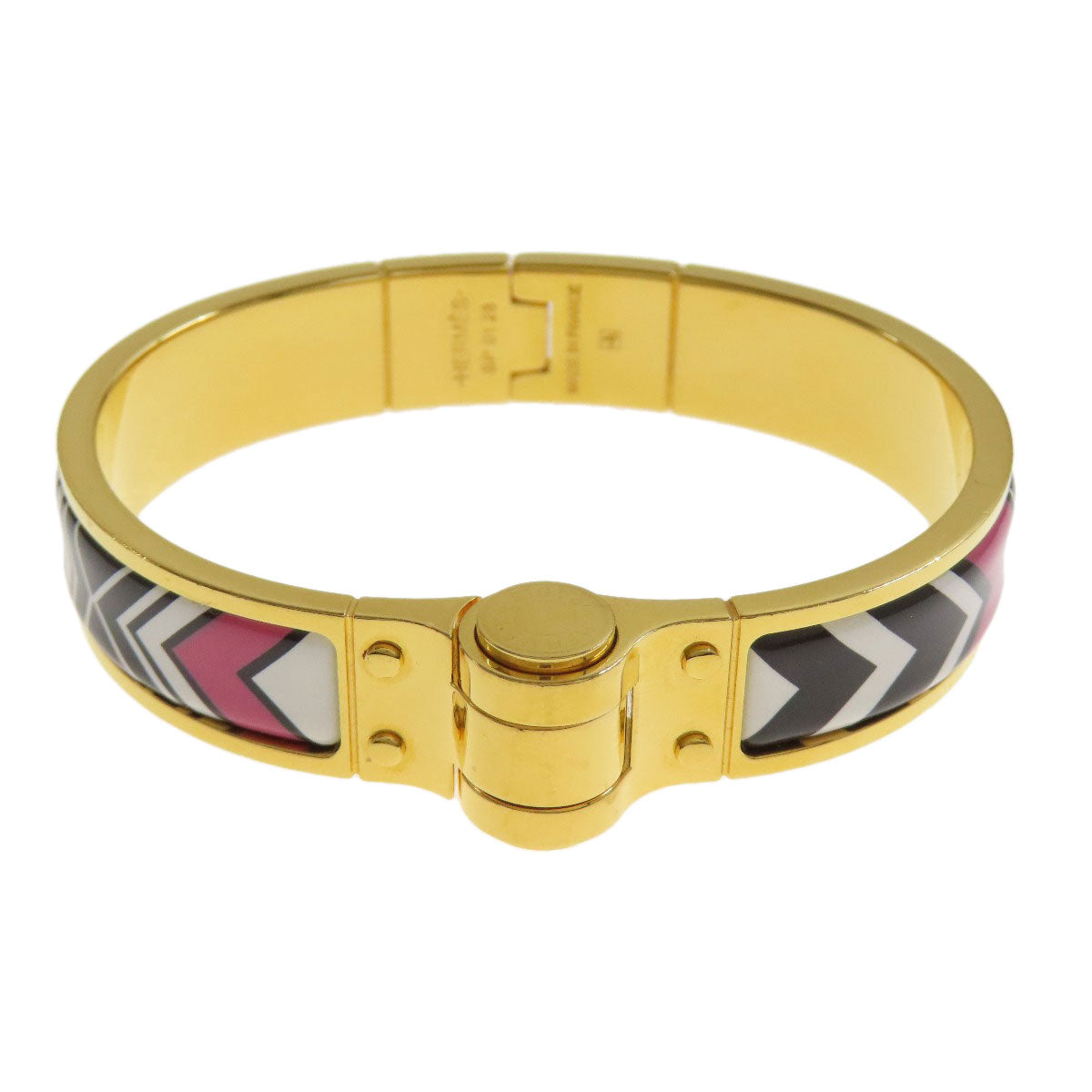 HERMES Charniere Bracelet Gold Plated Ladies [Used]