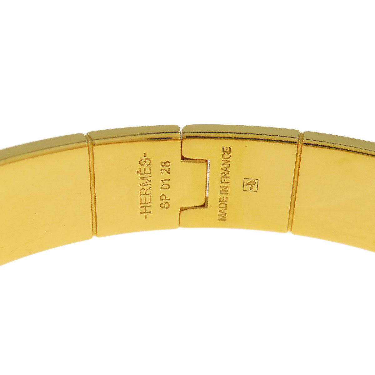 HERMES Charniere Bracelet Gold Plated Ladies [Used]