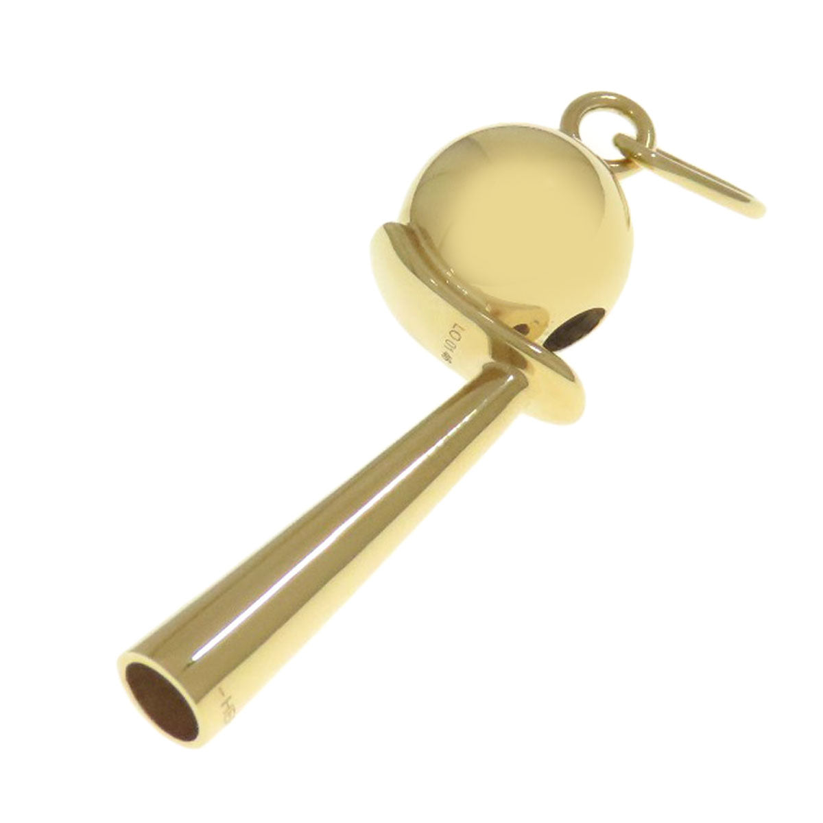 HERMES Shifure Pendant top Gold Plated Ladies [Used]