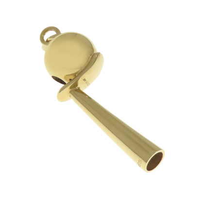 HERMES Shifure Pendant top Gold Plated Ladies [Used]