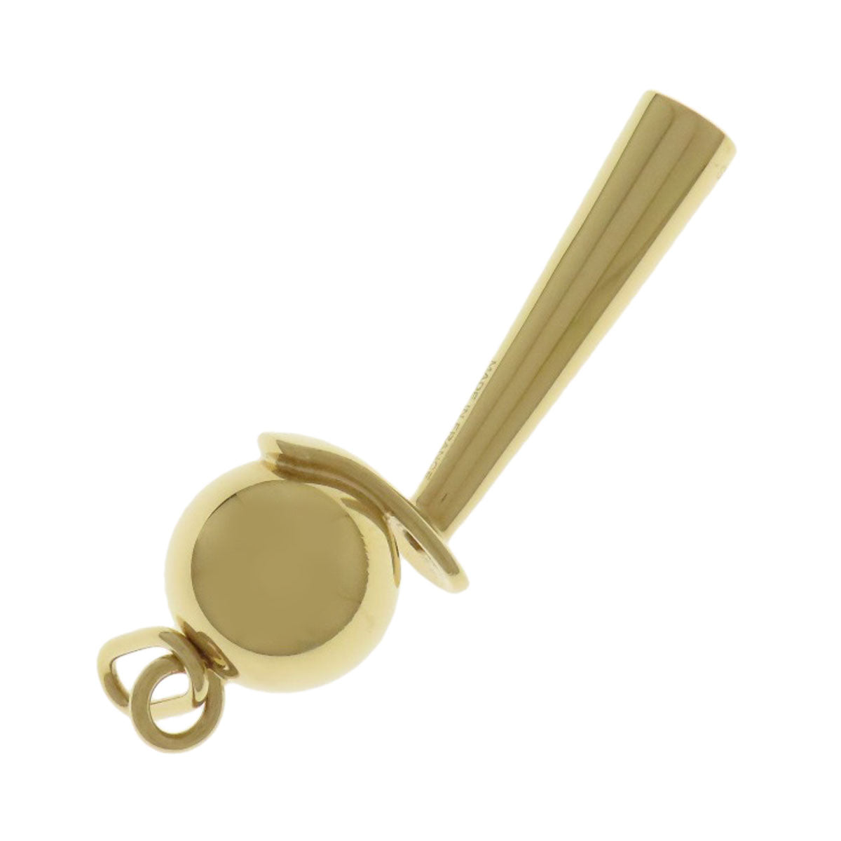 HERMES Shifure Pendant top Gold Plated Ladies [Used]