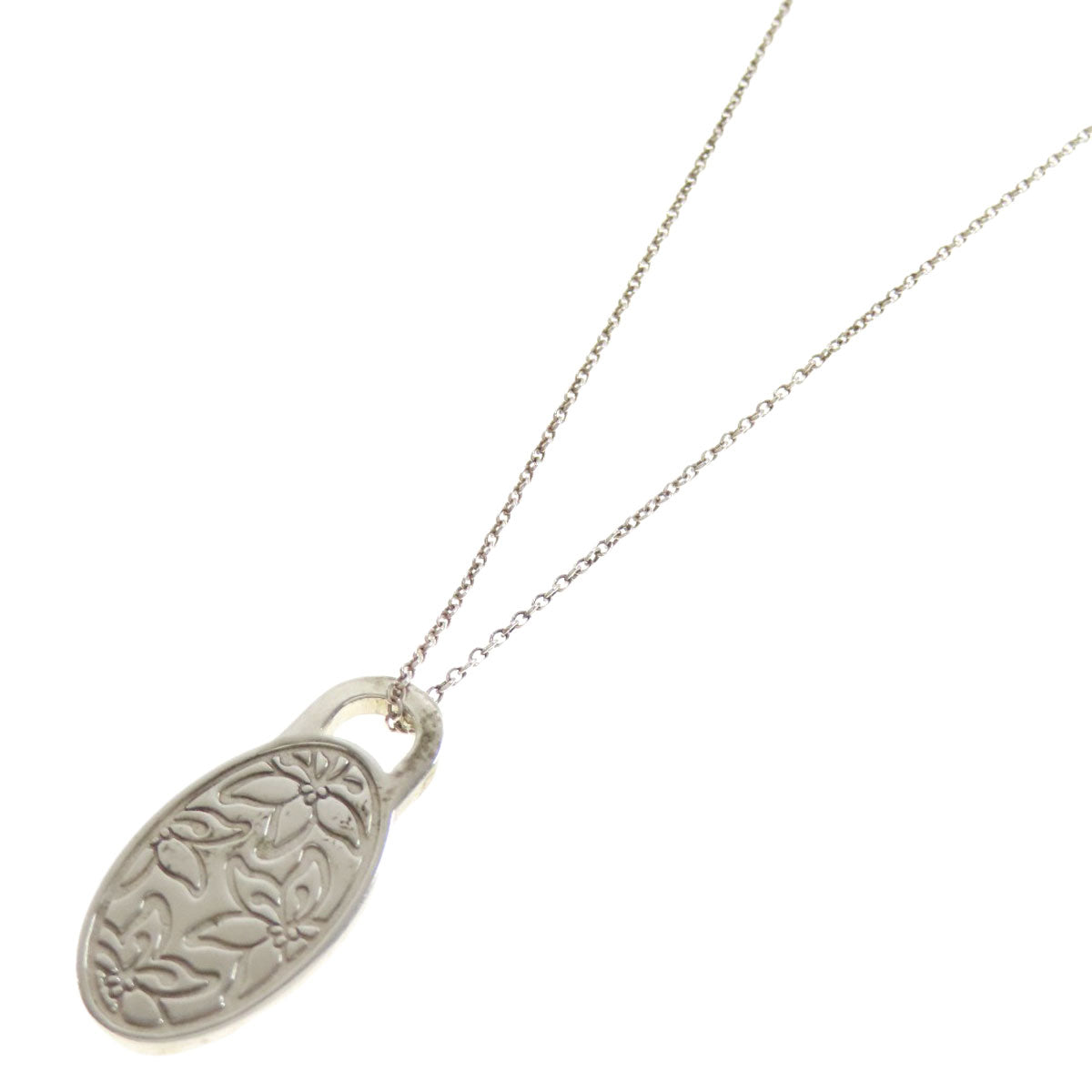 TIFFANY&Co. GO WOMEN Japanese iris Necklace Silver Ladies [Used]
