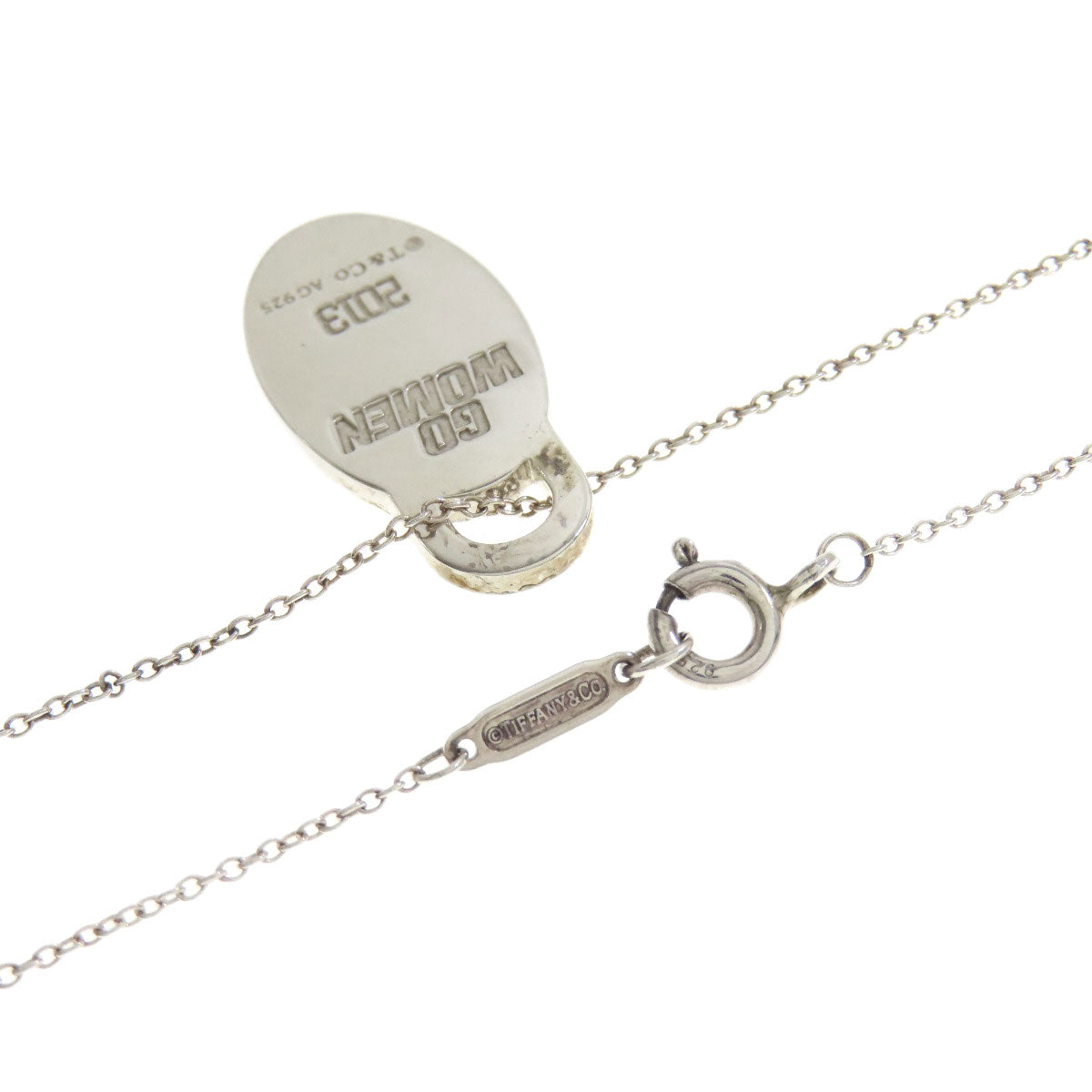 TIFFANY&Co. GO WOMEN Japanese iris Necklace Silver Ladies [Used]