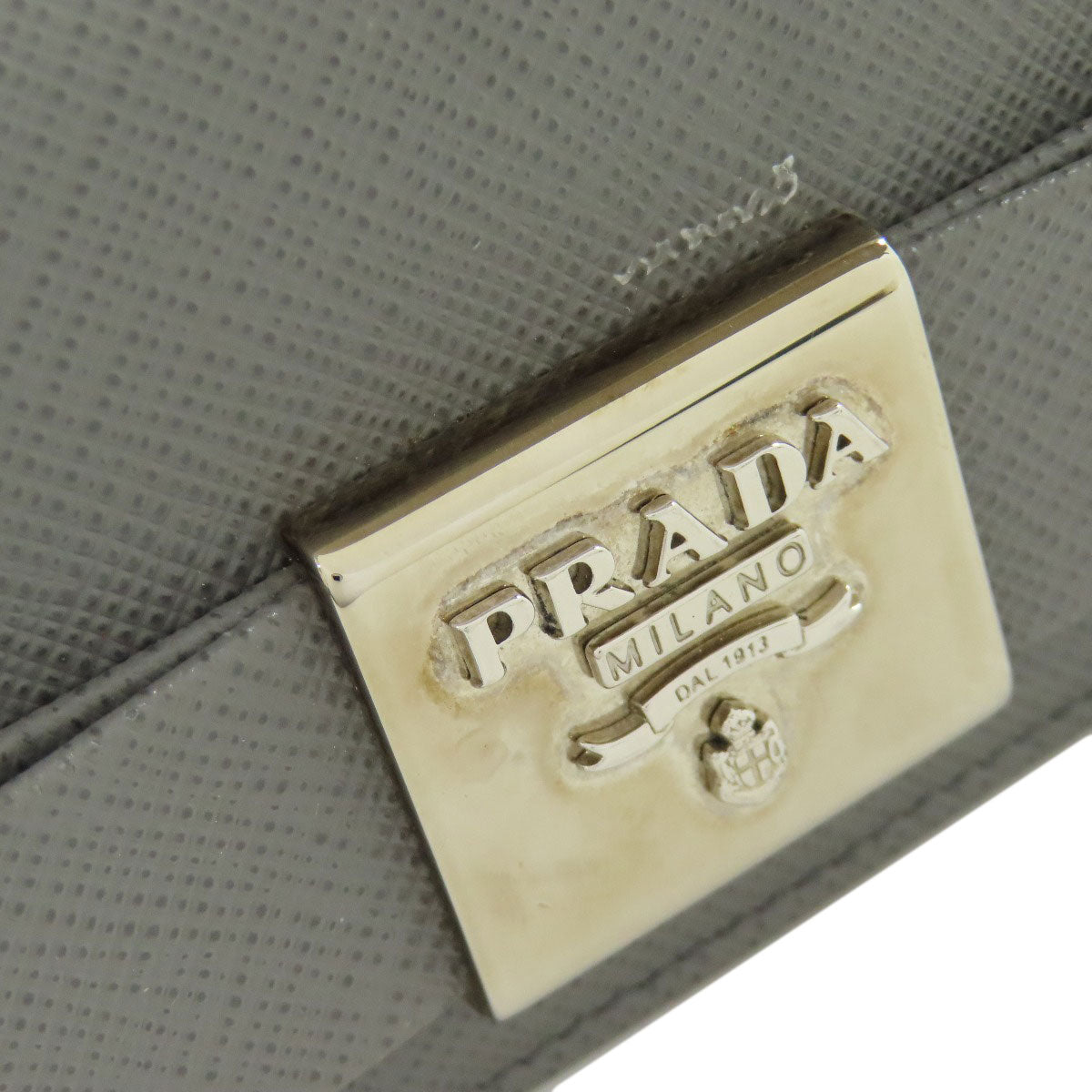 PRADA Fiocco Card Case Safiano Ladies [Used]