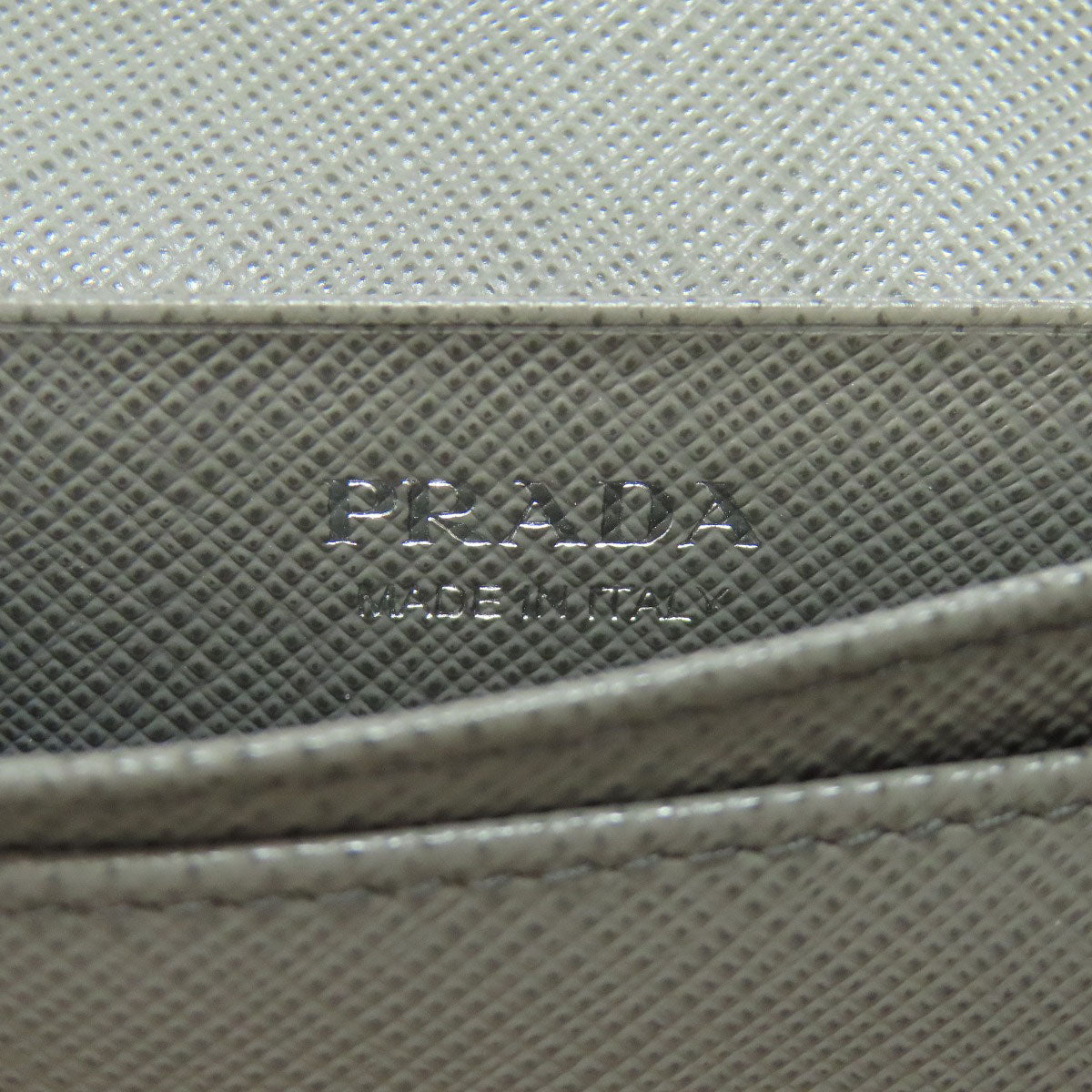 PRADA Fiocco Card Case Safiano Ladies [Used]