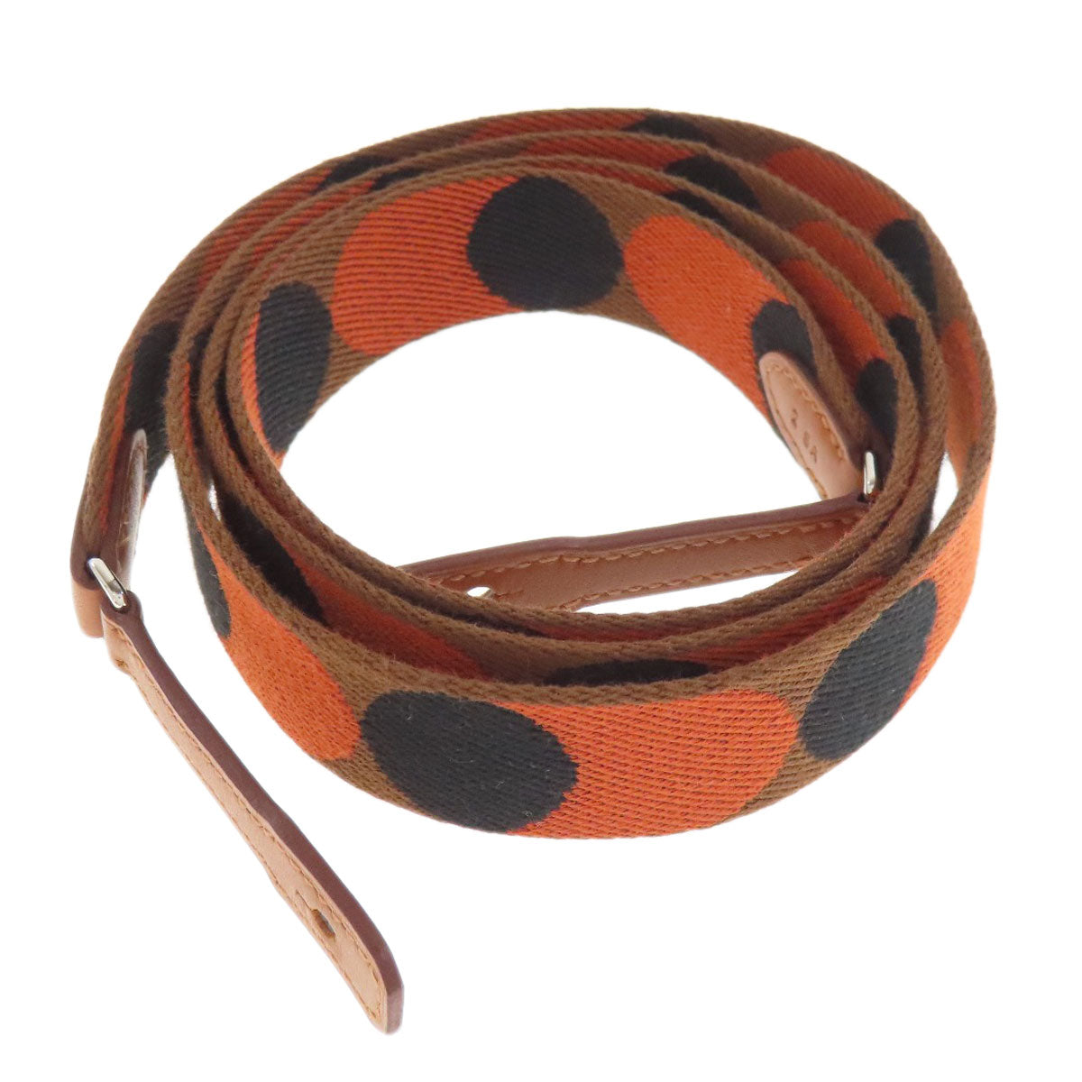 HERMES sangre flipper ball Shoulder strap Canvas Ladies [Used]