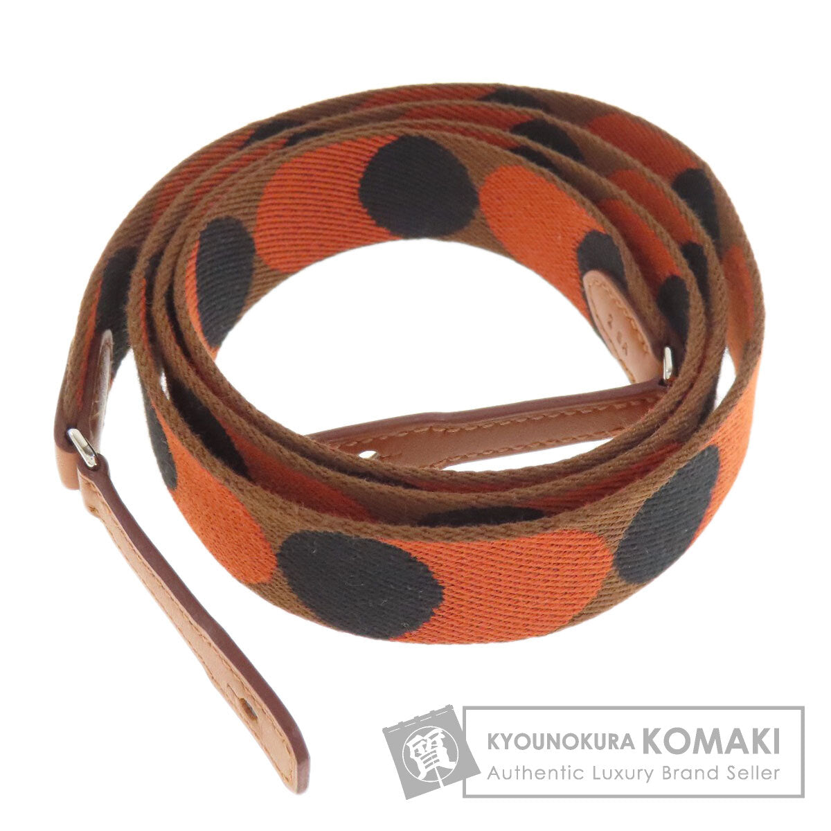 HERMES sangre flipper ball Shoulder strap Canvas Ladies [Used]