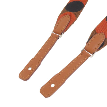 HERMES sangre flipper ball Shoulder strap Canvas Ladies [Used]