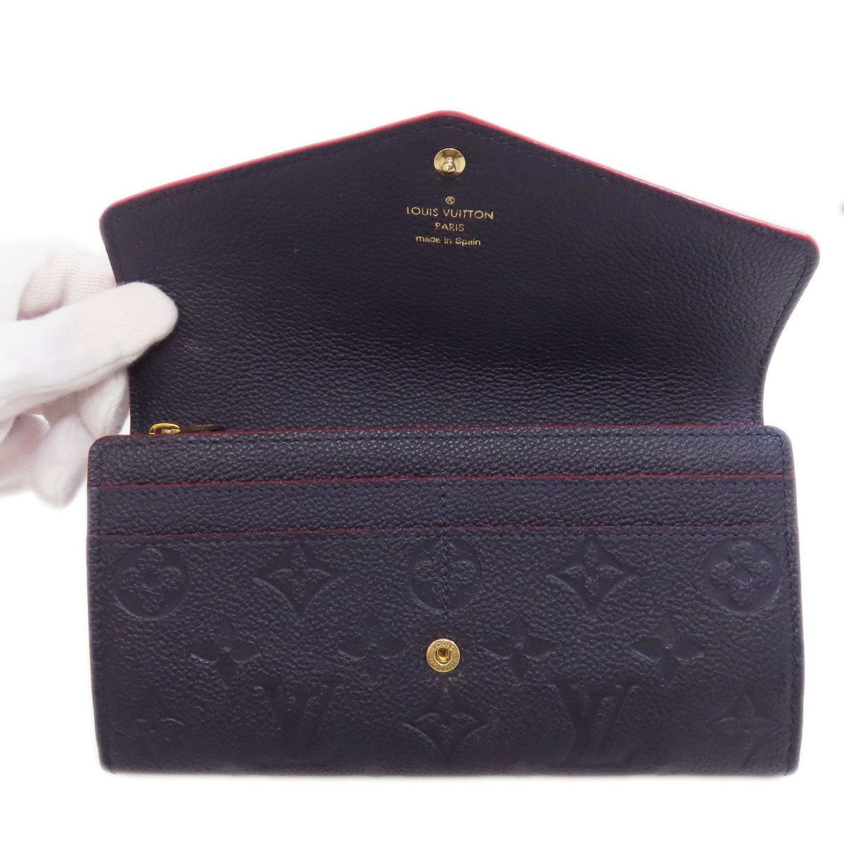 LOUIS VUITTON  M62125 Long wallet (with coin pocket) Portefeiulle Â· Sarah Empreinte Ladies