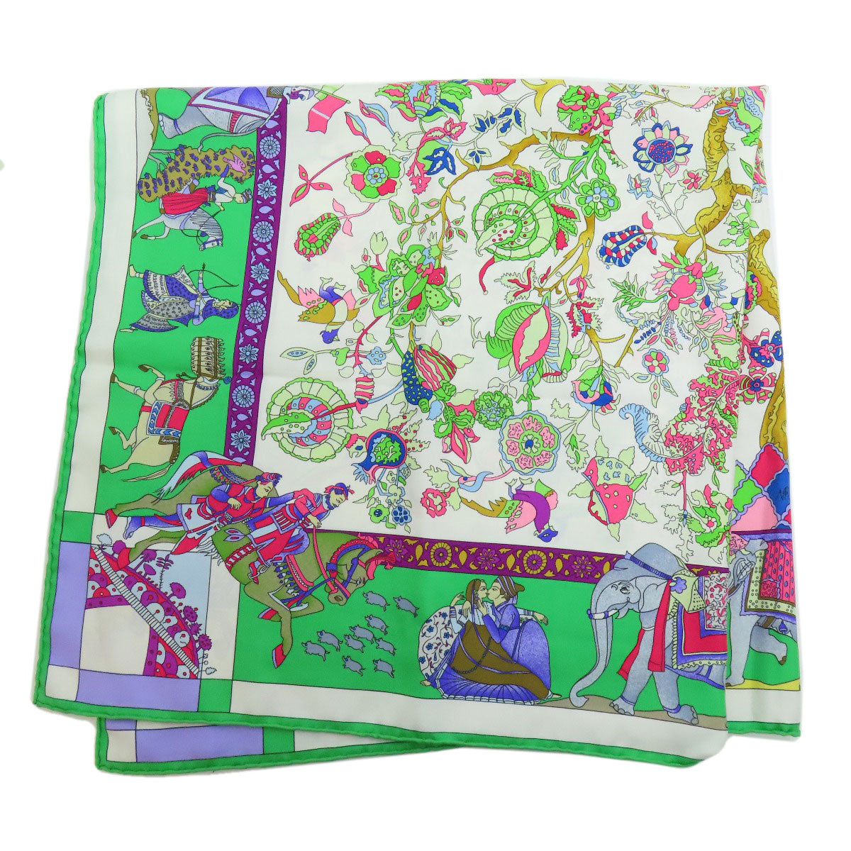 HERMES   Scarf Carre90 Dazzling India Silk Ladies