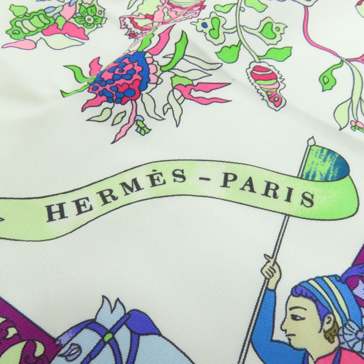 HERMES   Scarf Carre90 Dazzling India Silk Ladies