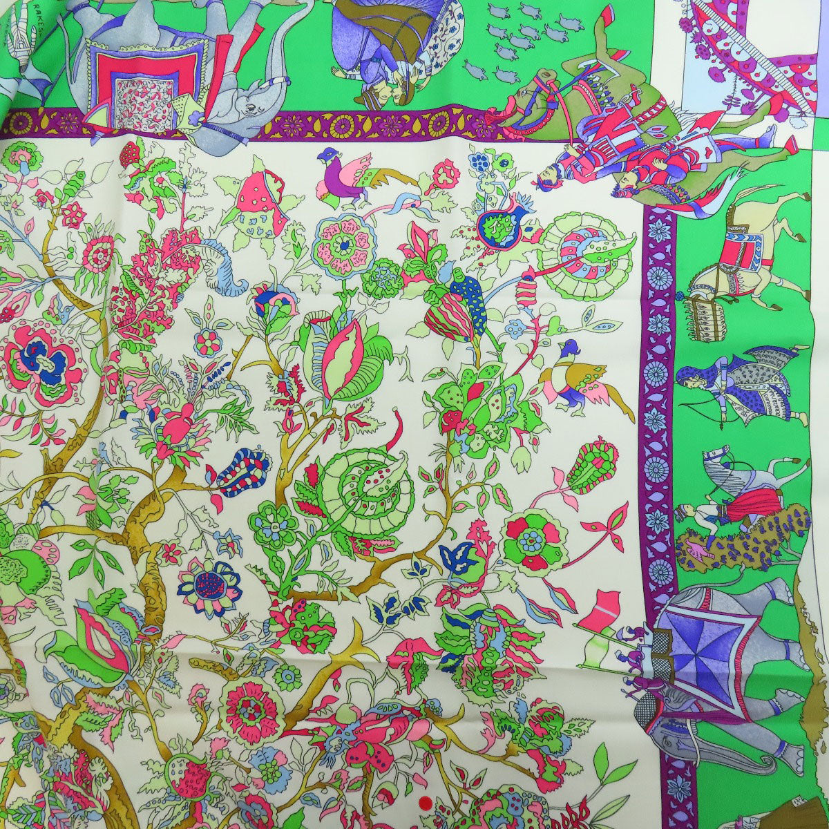 HERMES   Scarf Carre90 Dazzling India Silk Ladies