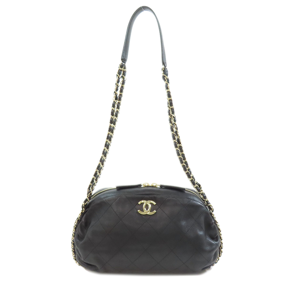 CHANEL Matelasse GoldHardware Shoulder Bag Lambskin Ladies [Used]