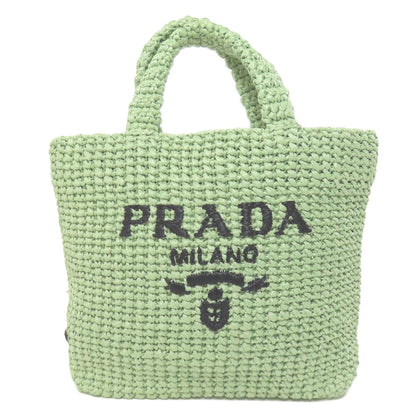 PRADA 1BG422 Small Crochet Handbag Raffia Ladies [Used]