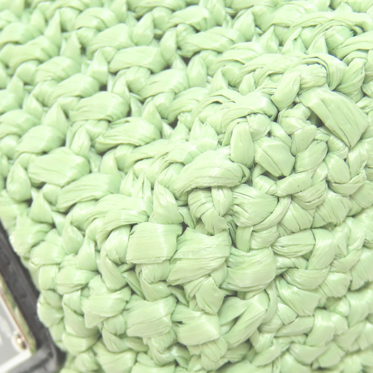 PRADA 1BG422 Small Crochet Handbag Raffia Ladies [Used]