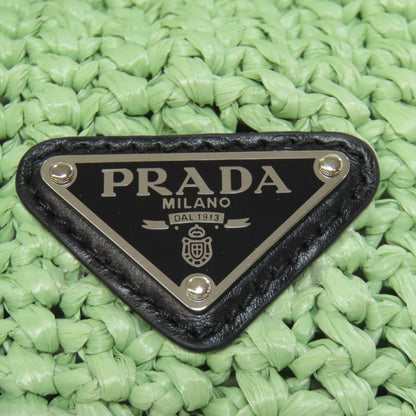 PRADA 1BG422 Small Crochet Handbag Raffia Ladies [Used]
