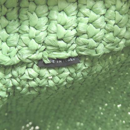 PRADA 1BG422 Small Crochet Handbag Raffia Ladies [Used]