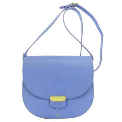 CELINE logo Shoulder Bag Calf Ladies [Used]