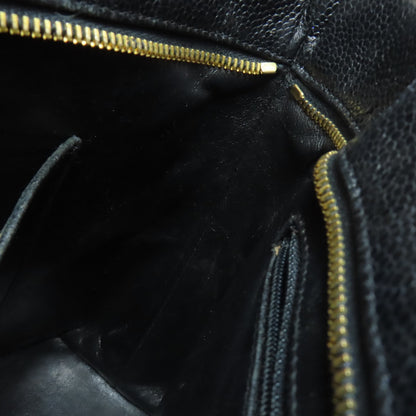 CHANEL Medallion GoldHardware Tote Bag Grained Calfskin Skin Ladies [Used]