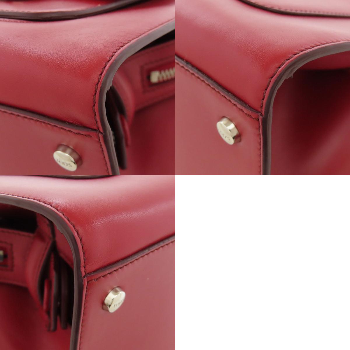 TODS Double T 2WAY Handbag Leather Ladies [Used]