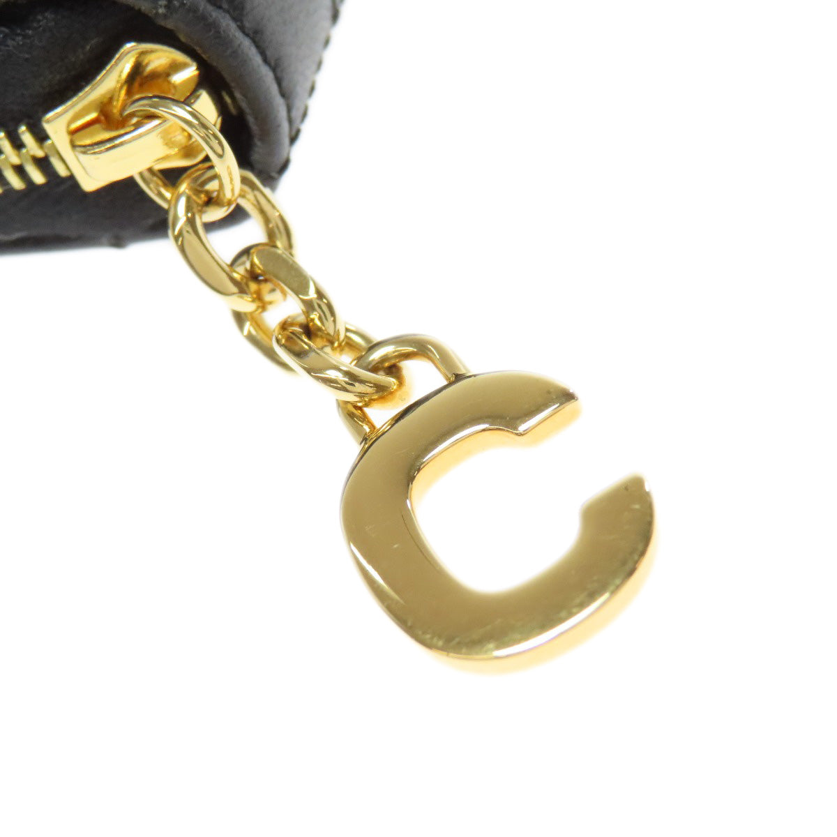 CELINE Zip Around Long wallet (with coin pocket) Leather Ladies [Used]