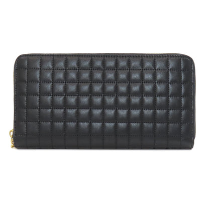 CELINE Zip Around Long wallet (with coin pocket) Leather Ladies [Used]