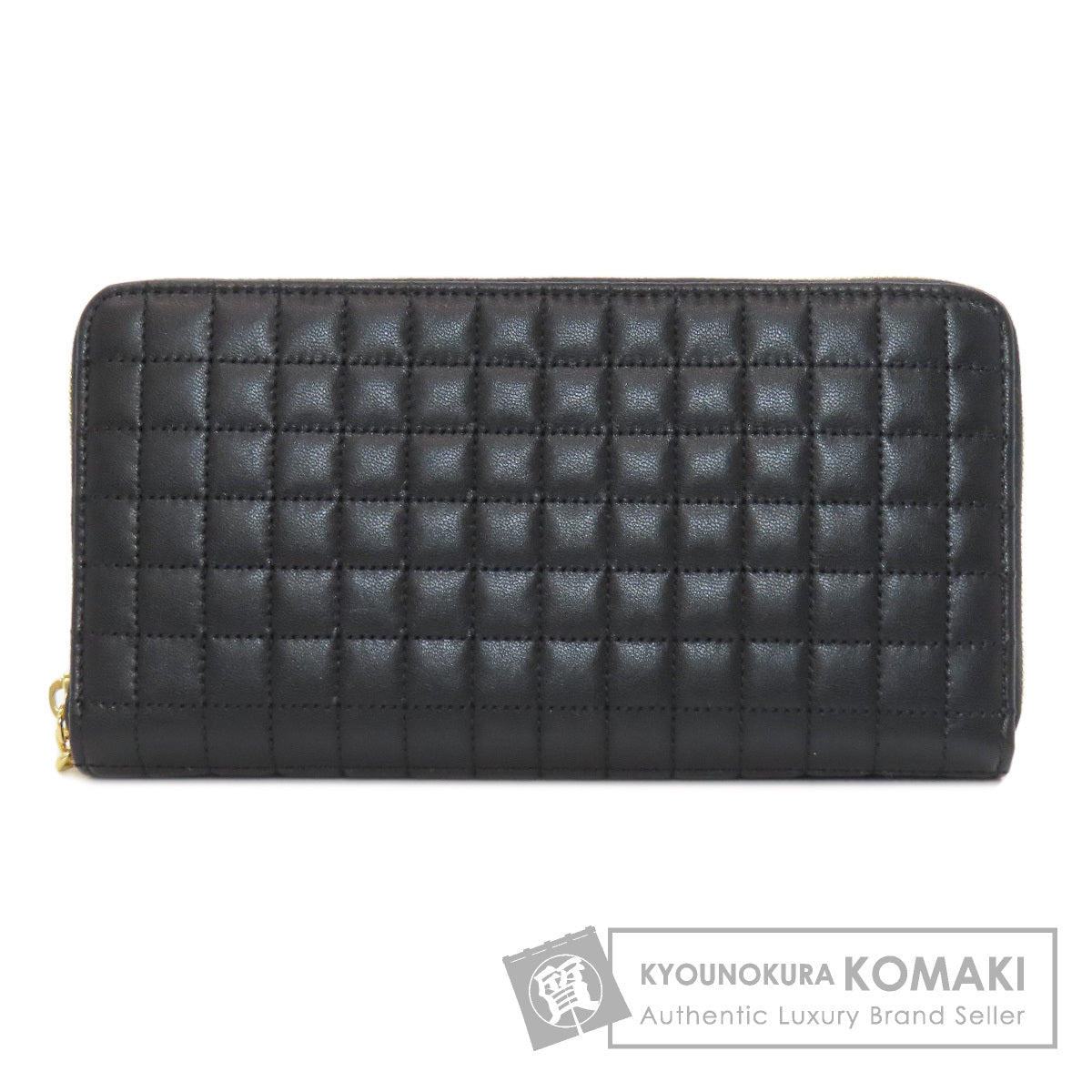 CELINE Zip Around Long wallet (with coin pocket) Leather Ladies [Used]