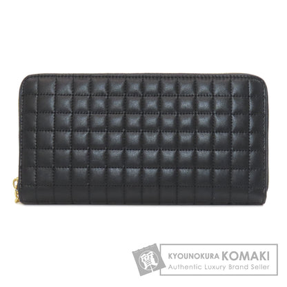 CELINE Zip Around Long wallet (with coin pocket) Leather Ladies [Used]