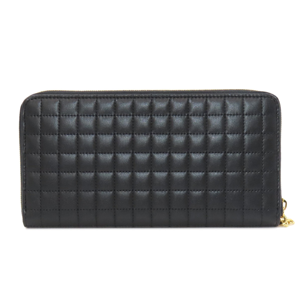 CELINE Zip Around Long wallet (with coin pocket) Leather Ladies [Used]