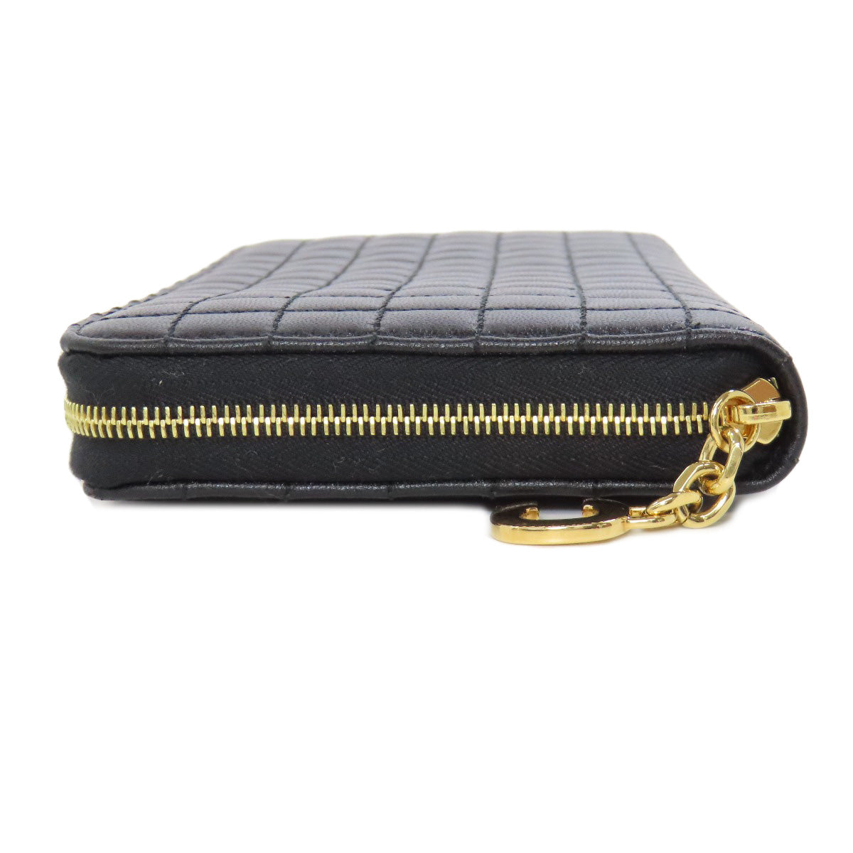 CELINE Zip Around Long wallet (with coin pocket) Leather Ladies [Used]