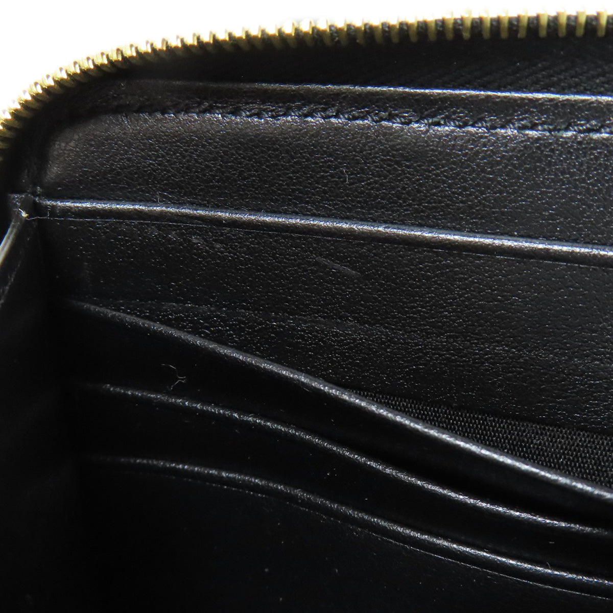CELINE Zip Around Long wallet (with coin pocket) Leather Ladies [Used]
