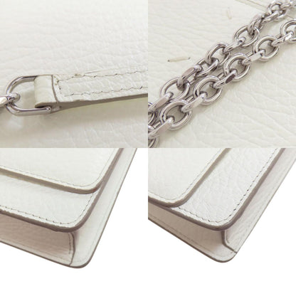 MaisonMargiela Chain wallet Long wallet (with coin pocket) Leather Ladies [Used]