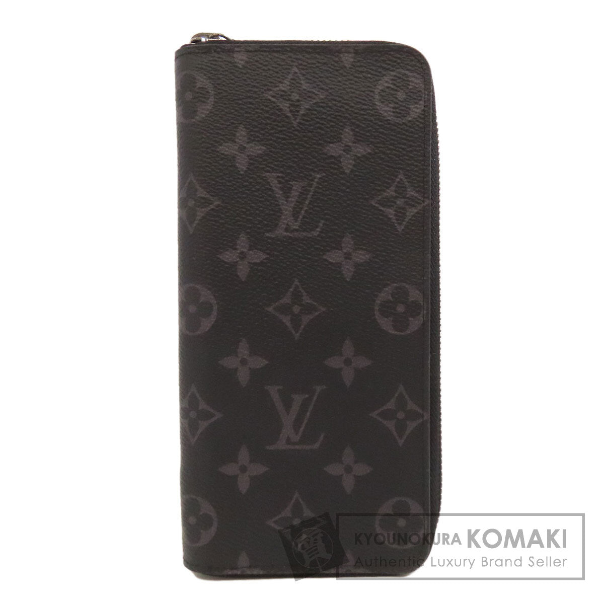 LOUIS VUITTON M62295 Zippy wallet ã» Vertical Long wallet (with coin pocket) Monogram Eclipse Ladies [Used]