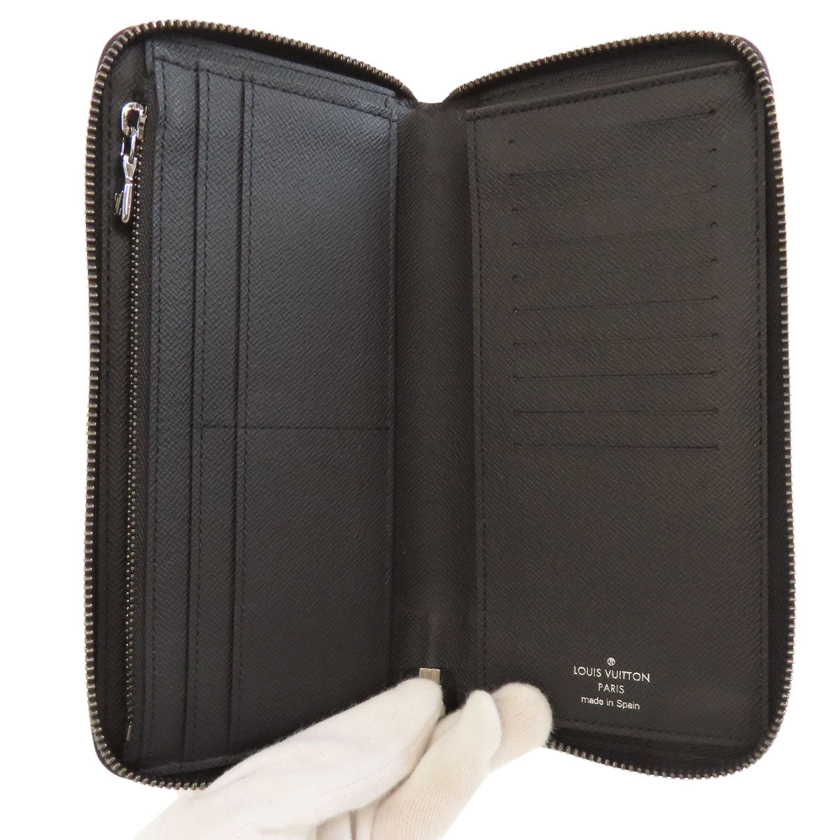 LOUIS VUITTON M62295 Zippy wallet ã» Vertical Long wallet (with coin pocket) Monogram Eclipse Ladies [Used]