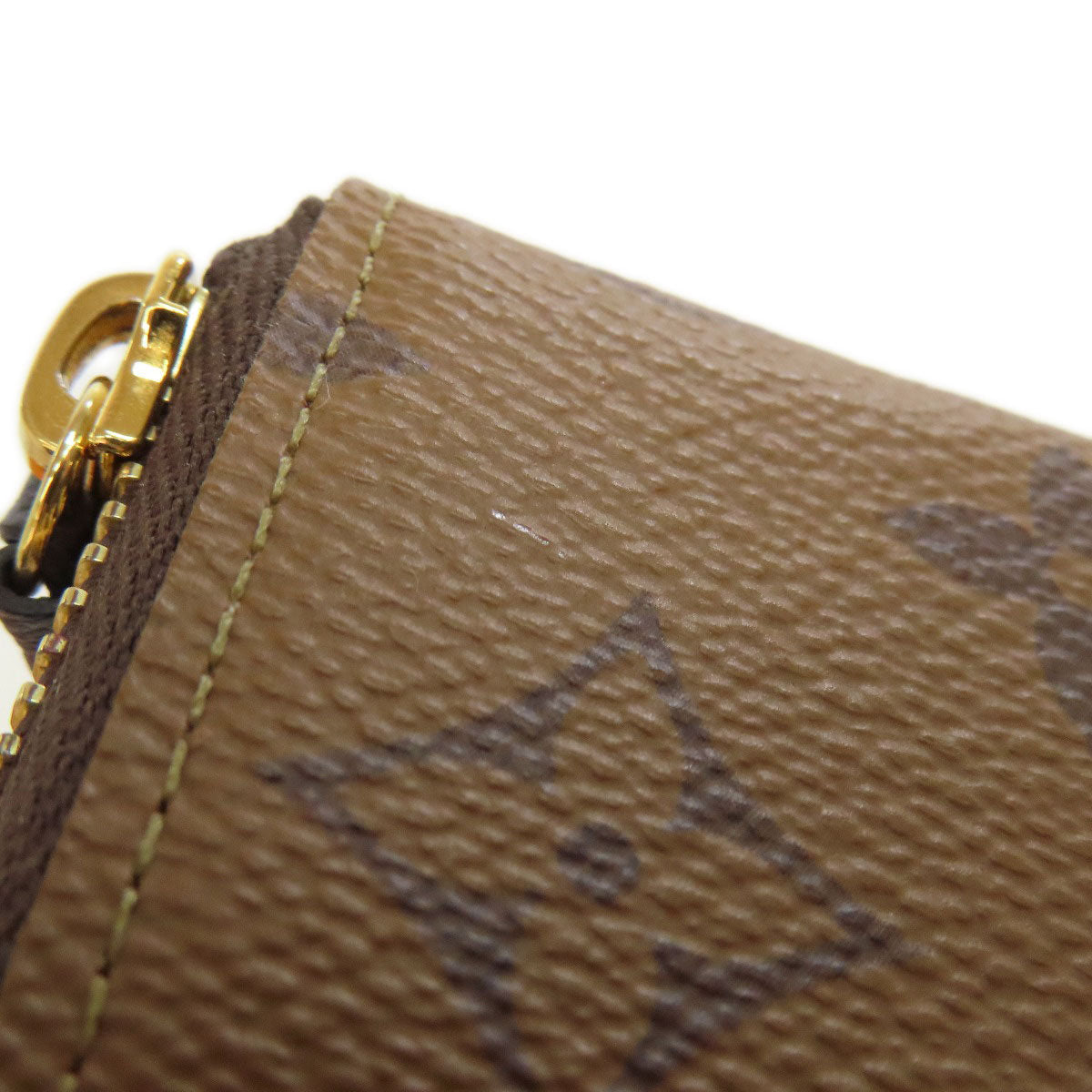 LOUIS VUITTON M82336 Portefeiulle・Clemence Long wallet (with coin pocket) Monogram reverse Ladies [Used]