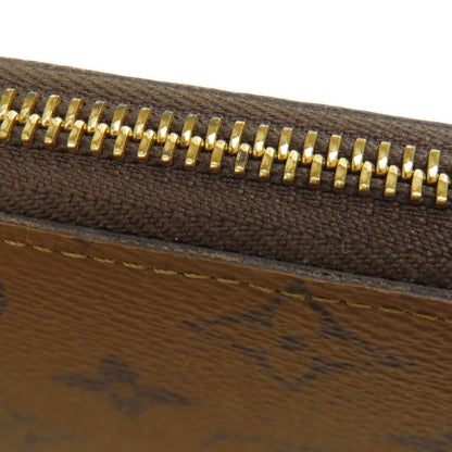 LOUIS VUITTON M82336 Portefeiulle・Clemence Long wallet (with coin pocket) Monogram reverse Ladies [Used]