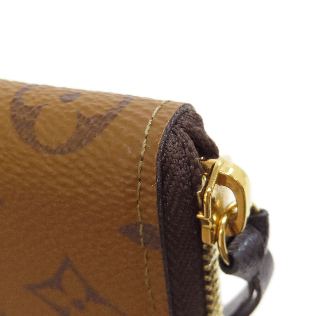 LOUIS VUITTON M82336 Portefeiulle・Clemence Long wallet (with coin pocket) Monogram reverse Ladies [Used]