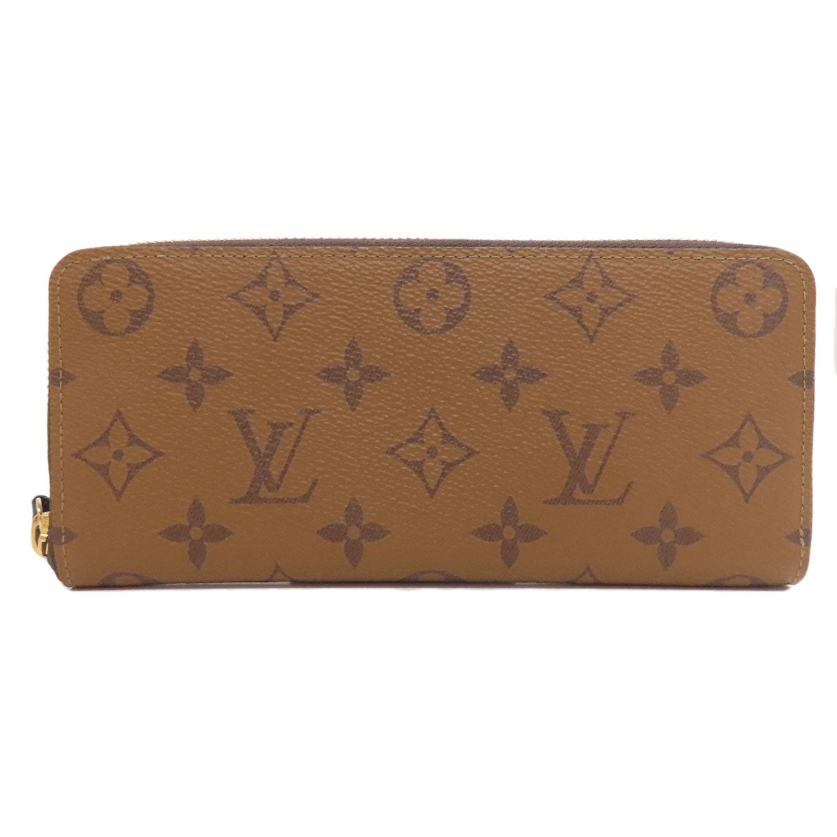 LOUIS VUITTON M82336 Portefeiulle・Clemence Long wallet (with coin pocket) Monogram reverse Ladies [Used]