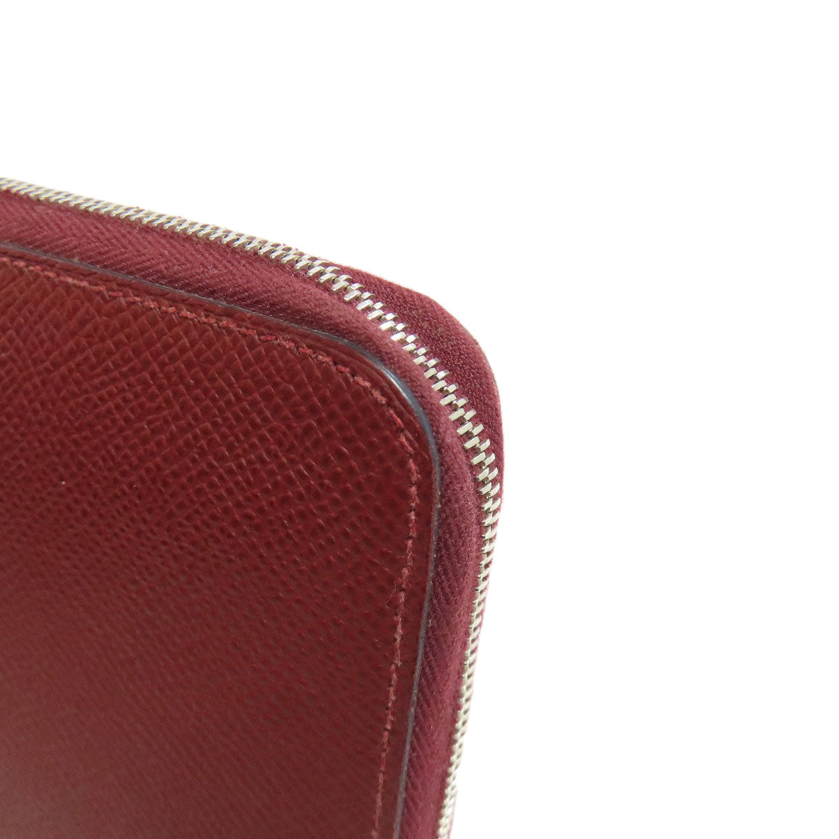 HERMES Azap Silk In SilverHardware Long wallet (with coin pocket) Epsom Ladies [Used]