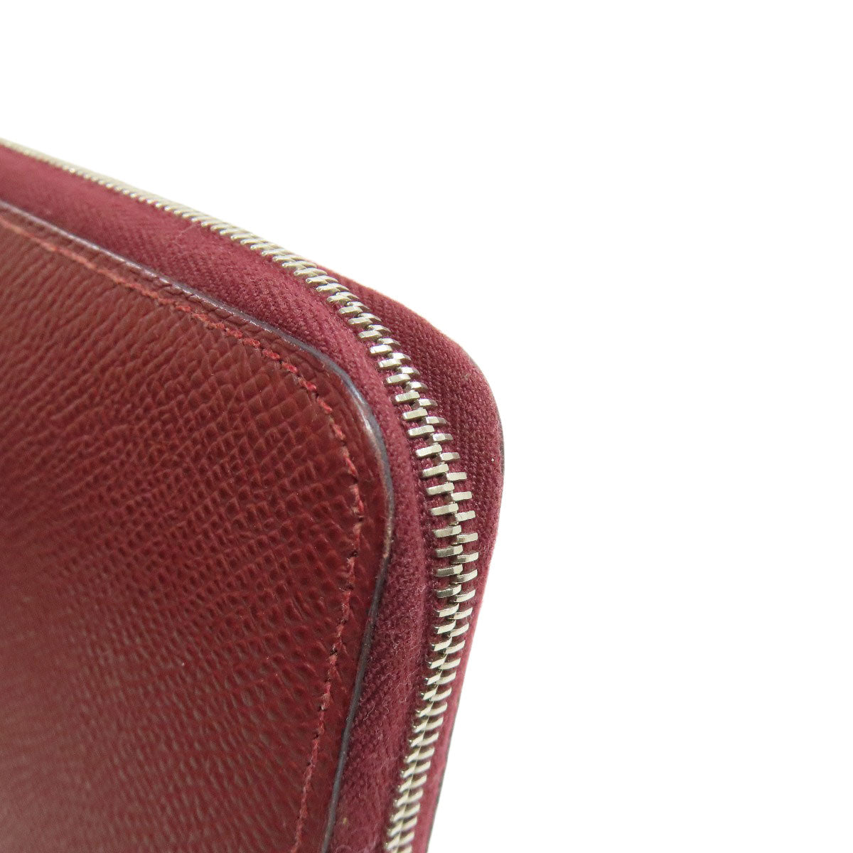 HERMES Azap Silk In SilverHardware Long wallet (with coin pocket) Epsom Ladies [Used]