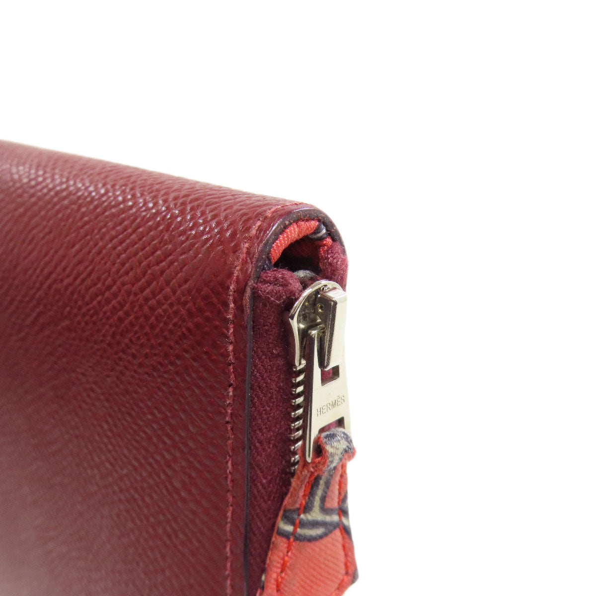 HERMES Azap Silk In SilverHardware Long wallet (with coin pocket) Epsom Ladies [Used]
